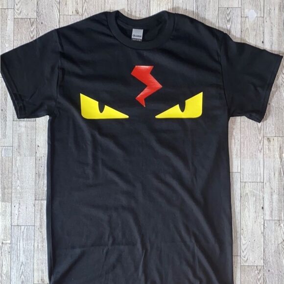 Black Monster Bug Eye Tee, Unisex, Size Small-3XL - Picture 3 of 8